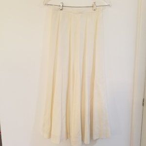 Cream Midi Skirt Size 6
